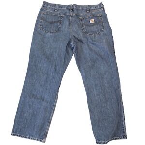 Carhartt Jeans Mens 38x30 Blue Relaxed Fit Denim Workwear Pants
